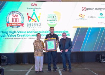 Sekretaris Perusahaan PTPN I Raih Penghargaan Indonesia Corporate Secretary Champion 2025 dari SWA Media Group