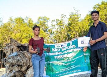 Hijaukan Pantai Oesapa, Holding Perkebunan Nusantara melalui PT RPN Tanam 100 Pohon Bakau