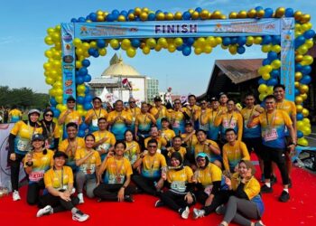 Semarak POLICE Women Fun Run, Club GO RUN PTPN IV Regional V Hadirkan Energi Positif Holding Perkebunan Nusantara