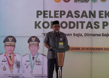 Sekda Sudirman Lepas Ekspor Pinang 36 Ton ke Bangladesh Senilai Rp. 1,3 Miliar Bentuk Sinergi Pemerintah, Swasta dan Petani untuk Peningkatan Ekspor Jambi