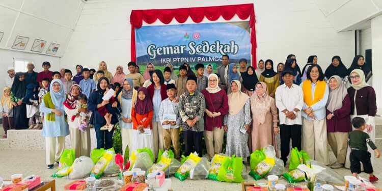 Gema Sedekah, IKBI PTPN IV Regional IV Sebar 50 Paket Plus