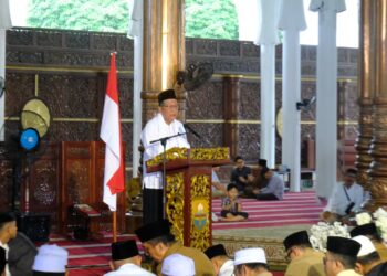 Wagub Sani Ajak Ukhuwah dan Sinergi Umat dalam Tabligh Akbar Pemprov Bersama BKMT Provinsi Jambi