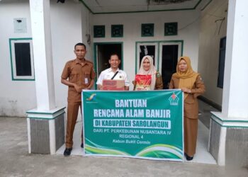 Dua Kebun PTPN IV Regional IV Bantu Korban Banjir Sarolangun