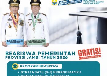 Siap-siap! Beasiswa Pemprov Jambi 2026 Segera Dibuka, Cek Syarat dan Jadwalnya