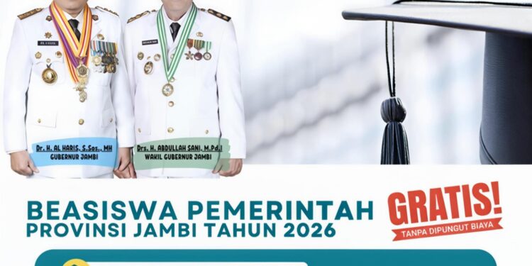Siap-siap! Beasiswa Pemprov Jambi 2026 Segera Dibuka, Cek Syarat dan Jadwalnya