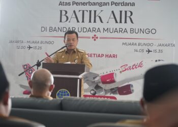 Jakarta–Muara Bungo Terhubung, Batik Air Terbang Perdana, Gubernur Al Haris: Ini Kunci Pemerataan