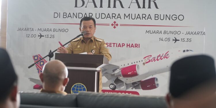 Jakarta–Muara Bungo Terhubung, Batik Air Terbang Perdana, Gubernur Al Haris: Ini Kunci Pemerataan