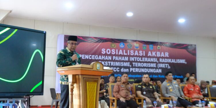 Perkuat Pencegahan dan Penanggulangan Radikal dan Terorisme, Pemrpov Jambi laksanakan Sosialiasi Akbar Perdana Di Sungai Penuh-Kerinci