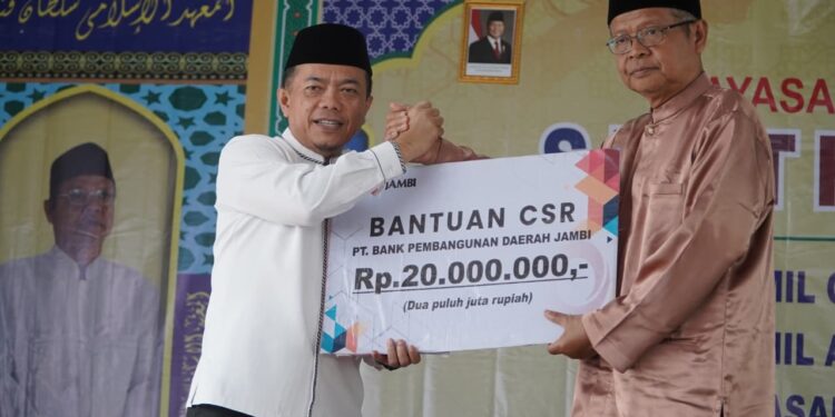 CSR Bank 9 Jambi Rp20 Juta Mengucur ke Ponpes Sulthon Fattah Merangin