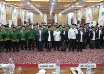 Hadiri Pelantikan JKSN Jambi, Al Haris Tekankan Peran Guru dan Kiai Jaga Moral Generasi Bangsa