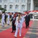 Gubernur Al Haris dan Forkopimda Hadiri Upacara Penurunan Bendera dengan Khidmat, Sampaikan Ucapan Terima Kasih