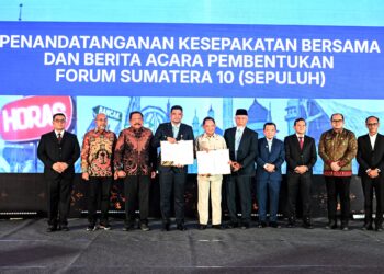 Gubernur Al Haris Teken MoU Forum Sumatera Sepuluh, Perkuat Sinergi Pembangunan Antar Provinsi