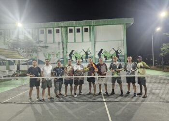Tubuh Sehat, Silaturahmi Kuat: Kebun Batanghari dan Kejari Gelar Ekshibisi Tenis