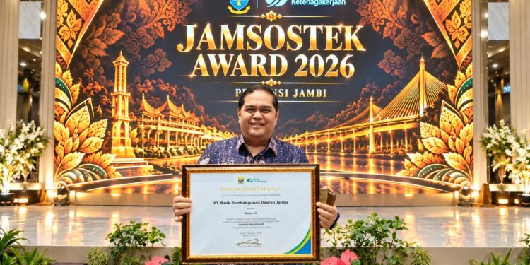 Bank Jambi Raih Jamsostek Award 2026, Komitmen Lindungi Pekerja Berbuah Prestasi