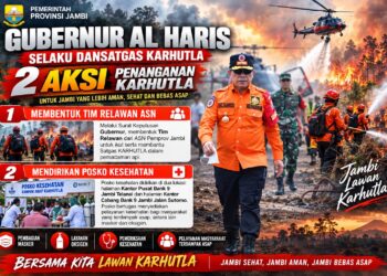 Gubernur Al Haris Siapkan ASN Turun Lapangan Bantu Padamkan Karhutla di Jambi