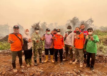 Al Haris dan Danrem Turun Langsung ke Lokasi Karhutla di Kumpeh